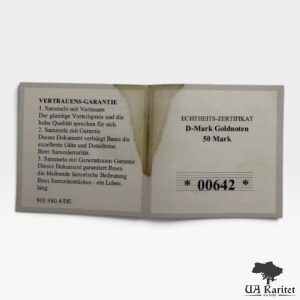 Банкнота 50 марок 50 Німецьких Марок D-Mark Goldnote Німеччина 🇩🇪 — фото 3