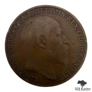 1 пенні 1909 р. Король Едуард VII Великобританія 🇬🇧 — фото 2