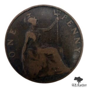 1 пенні 1907 р. Король Едуард VII Великобританія 🇬🇧