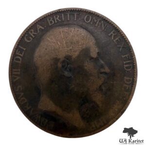 1 пенні 1907 р. Король Едуард VII Великобританія 🇬🇧 — фото 2