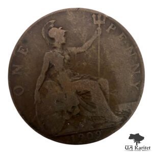 1 пенні 1909 р. Король Едуард VII Великобританія 🇬🇧