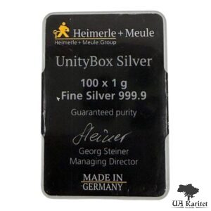 Зливок 1 гр. 100 шт. HEIMERLE + MEULE Німеччина 🇩🇪 — фото 4