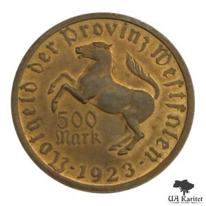 500 марок 1923 р. Веймарська республіка Провінція Вестфалія Німеччина 🇩🇪