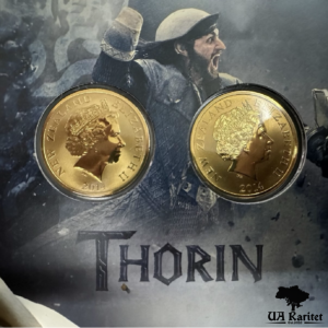 Набір монет 1 долар *2 шт. 2014 р. Хоббіт: Битва п’яти воїнств — Торін Дубощит та Азог Осквернитель Нова Зеландія 🇳🇿 — фото 4