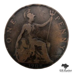 1 пенні 1908 р. Король Едуард VII Великобританія 🇬🇧