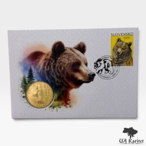 Набір 5 євро 2023 р. КПД Бурий ведмідь Словаччина 🇸🇰