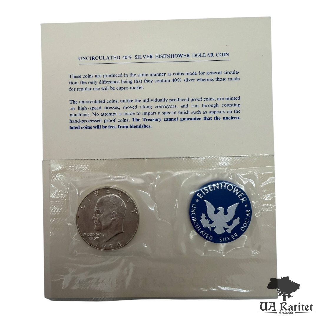 Набір 1 долар 1974 р. Набір 1 долар 1974 р. Ейзенхауер США 🇺🇸