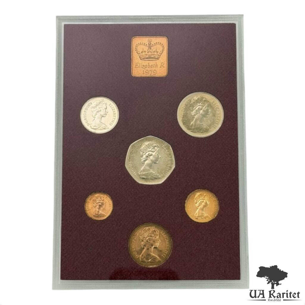 Набір монет 1979 р. Набір монет 1979 р. Монети Великої Британії та Північної Ірландії 1979 року від Королівського монетного двору Великобританія 🇬🇧 — фото 2