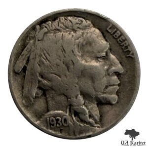 5 центів 1930 р. Buffalo Nickel / Індіанець з бізоном США 🇺🇸 — фото 2