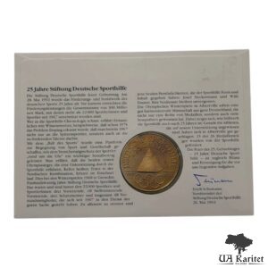 Набір медаль 1992 р. КПД 25 років Фонду Німецької Спортивної Допомоги Німеччина 🇩🇪 — фото 4