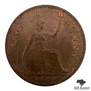 1 пенні 1967 р. Королева Єлизавета II Великобританія 🇬🇧