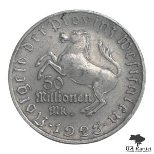 50.000.000 марок 1923 р. Веймарська республіка Провінція Вестфалія I тип Німеччина 🇩🇪