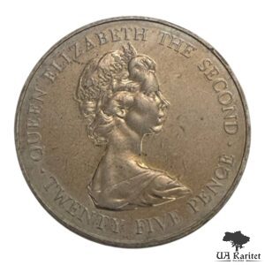 25 пенсів 1978 р. Бейлівік Гернсі /Guernsey Королівський візит — фото 2