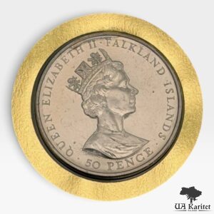 Набір 50 пенсів 1992 р. КПД Фолклендські острови 40-ва річниця сходження на престол — фото 4