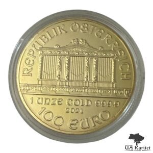 100 євро 2021 р. Віденська філармонія Австрія 🇦🇹