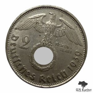 2 рейхсмарки 1939 р. B Третій рейх Німеччина 🇩🇪 — фото 2