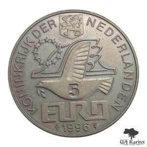 5 євро 1996 р. Віллем Баренц Нідерланди 🇳🇱 — фото 2