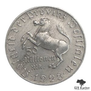 50.000.000 марок 1923 р. Веймарська республіка Провінція Вестфалія Німеччина 🇩🇪 — фото 2