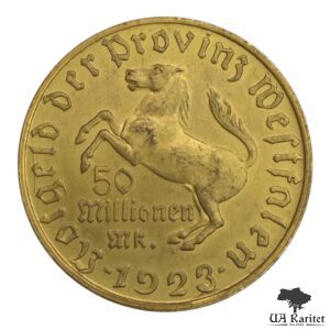 50.000.000 марок 1923 р. Веймарська республіка Провінція Вестфалія Німеччина 🇩🇪