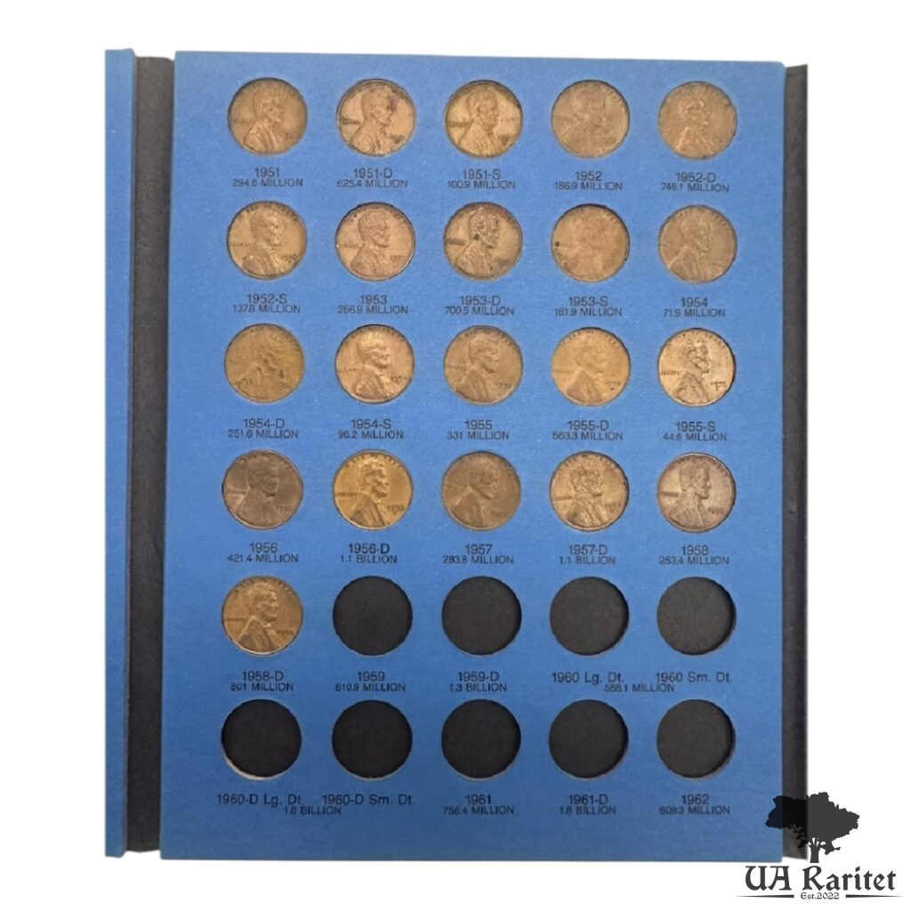 Альбом 1941-1974 рр. З монетами Альбом 1941-1974 рр. З монетами Lincoln Cent США 🇺🇸 — фото 3