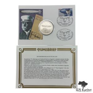Набір медаль 1992 р. КПД 75 років з дня смерті Фердинанда Графа фон Цепеліна Німеччина 🇩🇪