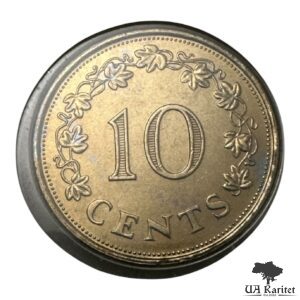 Набір 10 центів 1972 р. 1984 р. КПД Мальта 🇲🇹 — фото 2
