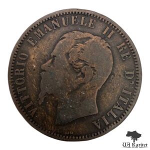 10 чентезимо 1862 р. M Віктор Еммануїл II Італія 🇮🇹 — фото 2