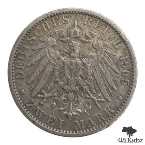 2 марки 1905 р. Пруссія Вільгельм ІІ Німеччина 🇩🇪 — фото 2