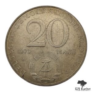 20 марок 1973 р. НДР Отто Гротеволь Німеччина 🇩🇪 — фото 2