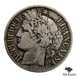 1 франк 1851 р. Франція 🇫🇷
