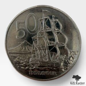 50 центів 1986 р. Корабель “Endeavour” капітана Кука Нова Зеландія 🇳🇿