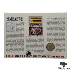 Набір 20 центів 1987 р. 1988 р. КПД Прапори і монети всіх країн-членів ООН Зімбабве 🇿🇼 — фото 4