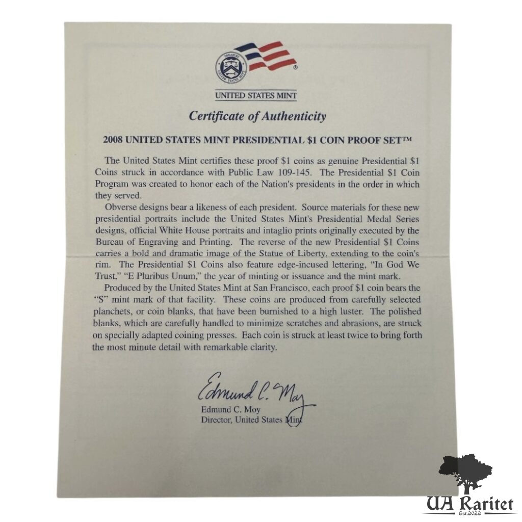 Набір монет 2008 р. Набір монет 2008 р. Президенти США 🇺🇸 — фото 8