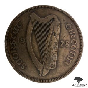 1 пенні 1928 р. Ірландський фунт (до десяткової системи) Ірландія 🇮🇪 — фото 2