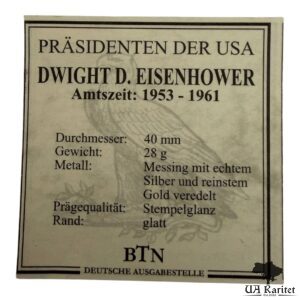 Медаль DWIGHT D. EISENHOWE США 🇺🇸 — фото 3