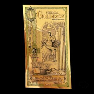 Банкнота 1 GoldBack 2024 р. Невада Caritas / Милосердя США 🇺🇸