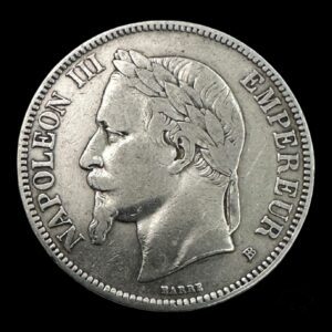 5 франків 1869 р. Наполеон ІІІ Франція 🇫🇷