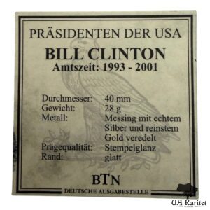 Медаль Білл Клінтон США 🇺🇸 — фото 3