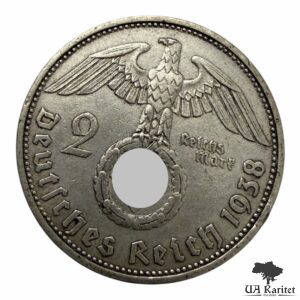 2 рейхсмарки 1938 р. A Третій рейх Німеччина 🇩🇪 — фото 2