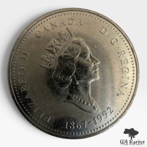 25 центів 1992 р. Північно-західні території Канада 🇨🇦 — фото 2