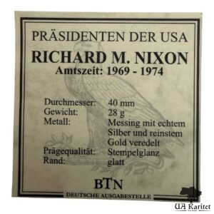 Медаль RICHARD M. NIXON США 🇺🇸 — фото 3