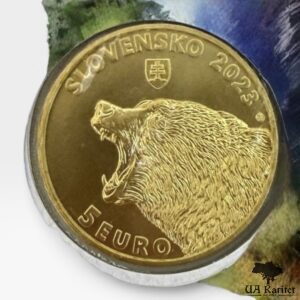 Набір 5 євро 2023 р. КПД Бурий ведмідь Словаччина 🇸🇰 — фото 4