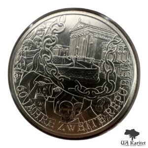 10 євро 2005 р. 60 років Другій республіці Австрія 🇦🇹 — фото 3