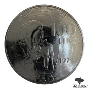 100 лір 1979 р. ФАО – Продовольча програма Італія 🇮🇹 — фото 2