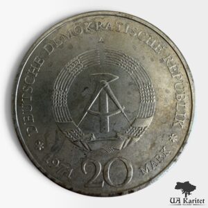 20 марок 1971 р. НДР 85-та річниця – Народження Ернста Тельмана Німеччина 🇩🇪 — фото 2