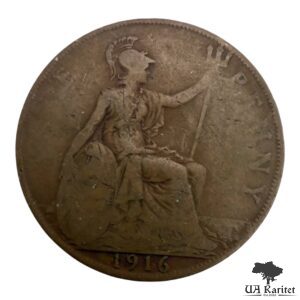 1 пенні 1916 р. Король Георг V  1910 – 1936 Великобританія 🇬🇧