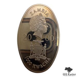 1000 квач 2000 р. 1000 років Географічних відкриттів – Лейф Еріксон Замбія 🇿🇲 — фото 2