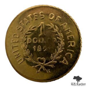 1 долар 1864 р. Рестрайк-міні Копія Індіанець США 🇺🇸 — фото 2