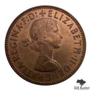 ½ пенні 1963 р. Королева Єлизавета II 1953 – 1967 Великобританія 🇬🇧 — фото 2