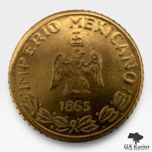 Песо 1865 р. Рестрайк-міні Імператор Максиміліан Мексика 🇲🇽 — фото 2